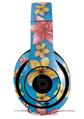 WraptorSkinz Skin Decal Wrap compatible with Beats Studio 2 and 3 Wired and Wireless Headphones Beach Flowers Blue Medium Skin Only (HEADPHONES NOT INCLUDED)