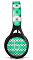 WraptorSkinz Skin Decal Wrap compatible with Beats EP Headphones Kearas Daisies Stripe SeaFoam Skin Only HEADPHONES NOT INCLUDED