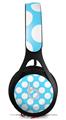 WraptorSkinz Skin Decal Wrap compatible with Beats EP Headphones Kearas Polka Dots White And Blue Skin Only HEADPHONES NOT INCLUDED