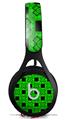 WraptorSkinz Skin Decal Wrap compatible with Beats EP Headphones Criss Cross Green Skin Only HEADPHONES NOT INCLUDED