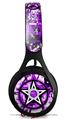 WraptorSkinz Skin Decal Wrap compatible with Beats EP Headphones Graffiti Star Purple Skin Only HEADPHONES NOT INCLUDED