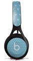 WraptorSkinz Skin Decal Wrap compatible with Beats EP Headphones Hearts Blue On White Skin Only HEADPHONES NOT INCLUDED