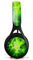 WraptorSkinz Skin Decal Wrap compatible with Beats EP Headphones Cubic Shards Green Skin Only HEADPHONES NOT INCLUDED