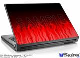 Laptop Skin (Medium) - Fire Flames Red