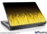 Laptop Skin (Medium) - Fire Flames Yellow