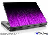 Laptop Skin (Medium) - Fire Flames Purple