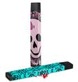 Skin Decal Wrap 2 Pack for Juul Vapes Pink Skull JUUL NOT INCLUDED