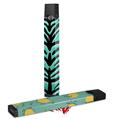 Skin Decal Wrap 2 Pack compatible with Juul Vapes Teal Tiger JUUL NOT INCLUDED