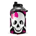 Skin Decal Wrap for 2017 RTIC One Gallon Jug Splatter Girly Skull (Jug NOT INCLUDED) by WraptorSkinz