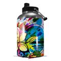 Skin Decal Wrap for 2017 RTIC One Gallon Jug Floral Splash (Jug NOT INCLUDED) by WraptorSkinz