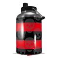 Skin Decal Wrap for 2017 RTIC One Gallon Jug Skull Stripes Red (Jug NOT INCLUDED) by WraptorSkinz