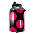 Skin Decal Wrap for 2017 RTIC One Gallon Jug Kearas Polka Dots Pink On Black (Jug NOT INCLUDED) by WraptorSkinz