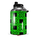 Skin Decal Wrap for 2017 RTIC One Gallon Jug Criss Cross Green (Jug NOT INCLUDED) by WraptorSkinz