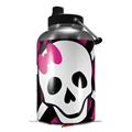 Skin Decal Wrap for 2017 RTIC One Gallon Jug Pink Zebra Skull (Jug NOT INCLUDED) by WraptorSkinz