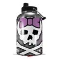 Skin Decal Wrap for 2017 RTIC One Gallon Jug Princess Skull Purple (Jug NOT INCLUDED) by WraptorSkinz