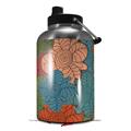 Skin Decal Wrap for 2017 RTIC One Gallon Jug Flowers Pattern 01 (Jug NOT INCLUDED) by WraptorSkinz