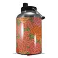 Skin Decal Wrap for 2017 RTIC One Gallon Jug Flowers Pattern Roses 06 (Jug NOT INCLUDED) by WraptorSkinz