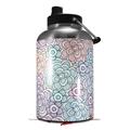 Skin Decal Wrap for 2017 RTIC One Gallon Jug Flowers Pattern 08 (Jug NOT INCLUDED) by WraptorSkinz