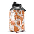 Skin Decal Wrap for 2017 RTIC One Gallon Jug Flowers Pattern 14 (Jug NOT INCLUDED) by WraptorSkinz