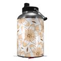 Skin Decal Wrap for 2017 RTIC One Gallon Jug Flowers Pattern 15 (Jug NOT INCLUDED) by WraptorSkinz