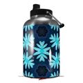Skin Decal Wrap for 2017 RTIC One Gallon Jug Abstract Floral Blue (Jug NOT INCLUDED) by WraptorSkinz