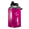 Skin Decal Wrap for 2017 RTIC One Gallon Jug Bokeh Butterflies Hot Pink (Jug NOT INCLUDED) by WraptorSkinz