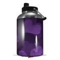 Skin Decal Wrap for 2017 RTIC One Gallon Jug Bokeh Hearts Purple (Jug NOT INCLUDED) by WraptorSkinz