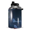 Skin Decal Wrap for 2017 RTIC One Gallon Jug Bokeh Music Blue (Jug NOT INCLUDED) by WraptorSkinz