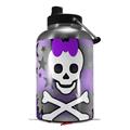 Skin Decal Wrap for 2017 RTIC One Gallon Jug Princess Skull Heart Purple (Jug NOT INCLUDED) by WraptorSkinz