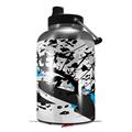 Skin Decal Wrap for 2017 RTIC One Gallon Jug Baja 0018 Blue Medium (Jug NOT INCLUDED) by WraptorSkinz