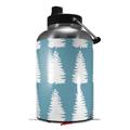 Skin Decal Wrap for 2017 RTIC One Gallon Jug Winter Trees Blue (Jug NOT INCLUDED) by WraptorSkinz
