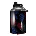 Skin Decal Wrap for 2017 RTIC One Gallon Jug Floating Coral Black (Jug NOT INCLUDED) by WraptorSkinz