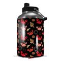 Skin Decal Wrap for 2017 RTIC One Gallon Jug Crabs and Shells Black (Jug NOT INCLUDED) by WraptorSkinz
