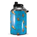 Skin Decal Wrap for 2017 RTIC One Gallon Jug Sea Shells 02 Blue Medium (Jug NOT INCLUDED) by WraptorSkinz