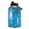 Skin Decal Wrap for 2017 RTIC One Gallon Jug Seahorses and Shells Blue Medium (Jug NOT INCLUDED) by WraptorSkinz