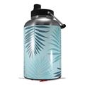 Skin Decal Wrap for 2017 RTIC One Gallon Jug Palms 01 Blue On Blue (Jug NOT INCLUDED) by WraptorSkinz