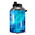 Skin Decal Wrap for 2017 RTIC One Gallon Jug Cubic Shards Blue (Jug NOT INCLUDED) by WraptorSkinz