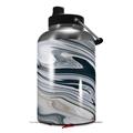 Skin Decal Wrap for 2017 RTIC One Gallon Jug Blue Black Marble (Jug NOT INCLUDED) by WraptorSkinz