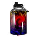 Skin Decal Wrap compatible with 2017 RTIC One Gallon Jug Liquid Metal Chrome Flame Hot (Jug NOT INCLUDED) by WraptorSkinz