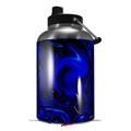 Skin Decal Wrap compatible with 2017 RTIC One Gallon Jug Liquid Metal Chrome Royal Blue (Jug NOT INCLUDED) by WraptorSkinz