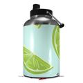 Skin Decal Wrap compatible with 2017 RTIC One Gallon Jug Limes Blue (Jug NOT INCLUDED) by WraptorSkinz