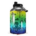Skin Decal Wrap for 2017 RTIC One Gallon Jug Cute Rainbow Monsters (Jug NOT INCLUDED) by WraptorSkinz
