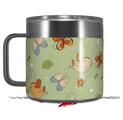 Skin Decal Wrap for Yeti Coffee Mug 14oz Birds Butterflies and Flowers - 14 oz CUP NOT INCLUDED by WraptorSkinz