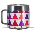 Skin Decal Wrap for Yeti Coffee Mug 14oz Triangles Berries - 14 oz CUP NOT INCLUDED by WraptorSkinz