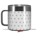 Skin Decal Wrap for Yeti Coffee Mug 14oz Hearts Gray - 14 oz CUP NOT INCLUDED by WraptorSkinz