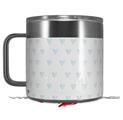 Skin Decal Wrap for Yeti Coffee Mug 14oz Hearts Light Blue - 14 oz CUP NOT INCLUDED by WraptorSkinz