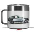 Skin Decal Wrap for Yeti Coffee Mug 14oz 1967 Corvette Silver Bullet - 14 oz CUP NOT INCLUDED by WraptorSkinz