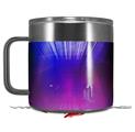 Skin Decal Wrap for Yeti Coffee Mug 14oz Bent Light Blueish - 14 oz CUP NOT INCLUDED by WraptorSkinz
