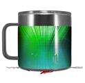 Skin Decal Wrap for Yeti Coffee Mug 14oz Bent Light Greenish - 14 oz CUP NOT INCLUDED by WraptorSkinz