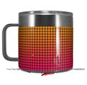 Skin Decal Wrap for Yeti Coffee Mug 14oz Faded Dots Hot Pink Orange - 14 oz CUP NOT INCLUDED by WraptorSkinz